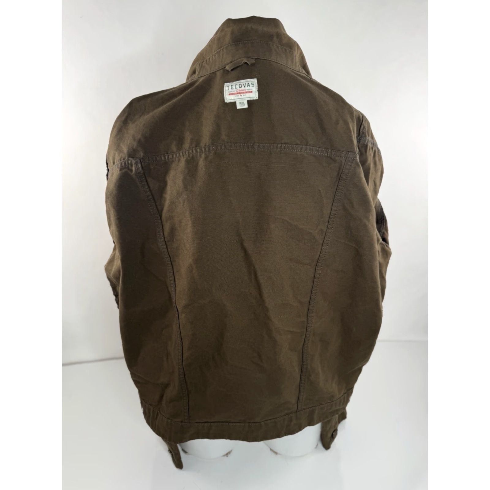 Tecovas Tecovas Waxed Cotton Canvas Mens XXL Ranch Western Field Jacket Size US XXL / EU 58 / 5 - 4 Thumbnail