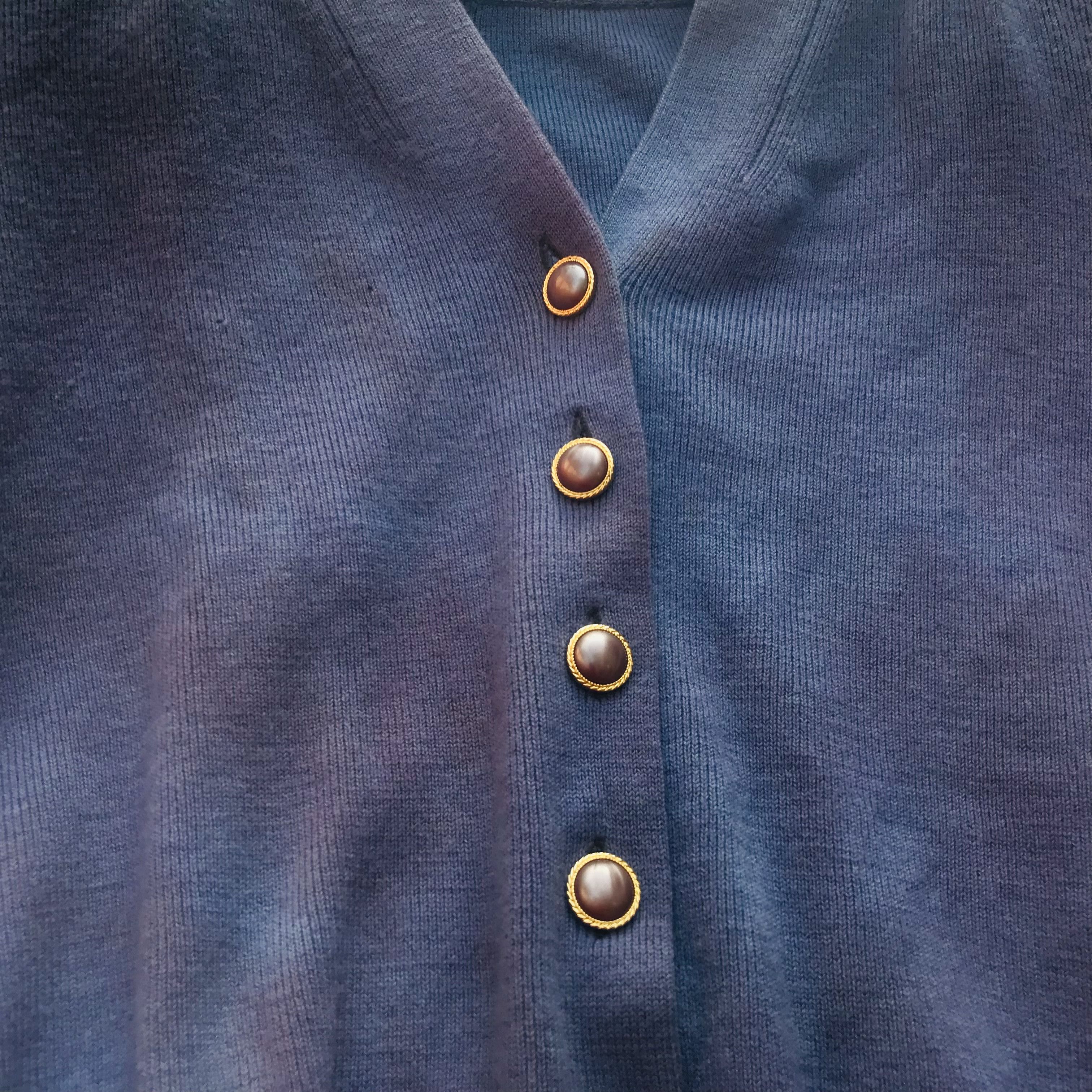 Vintage Vintage Black Pearl Boxy Cardigan Size M / US 6-8 / IT 42-44 - 7 Thumbnail