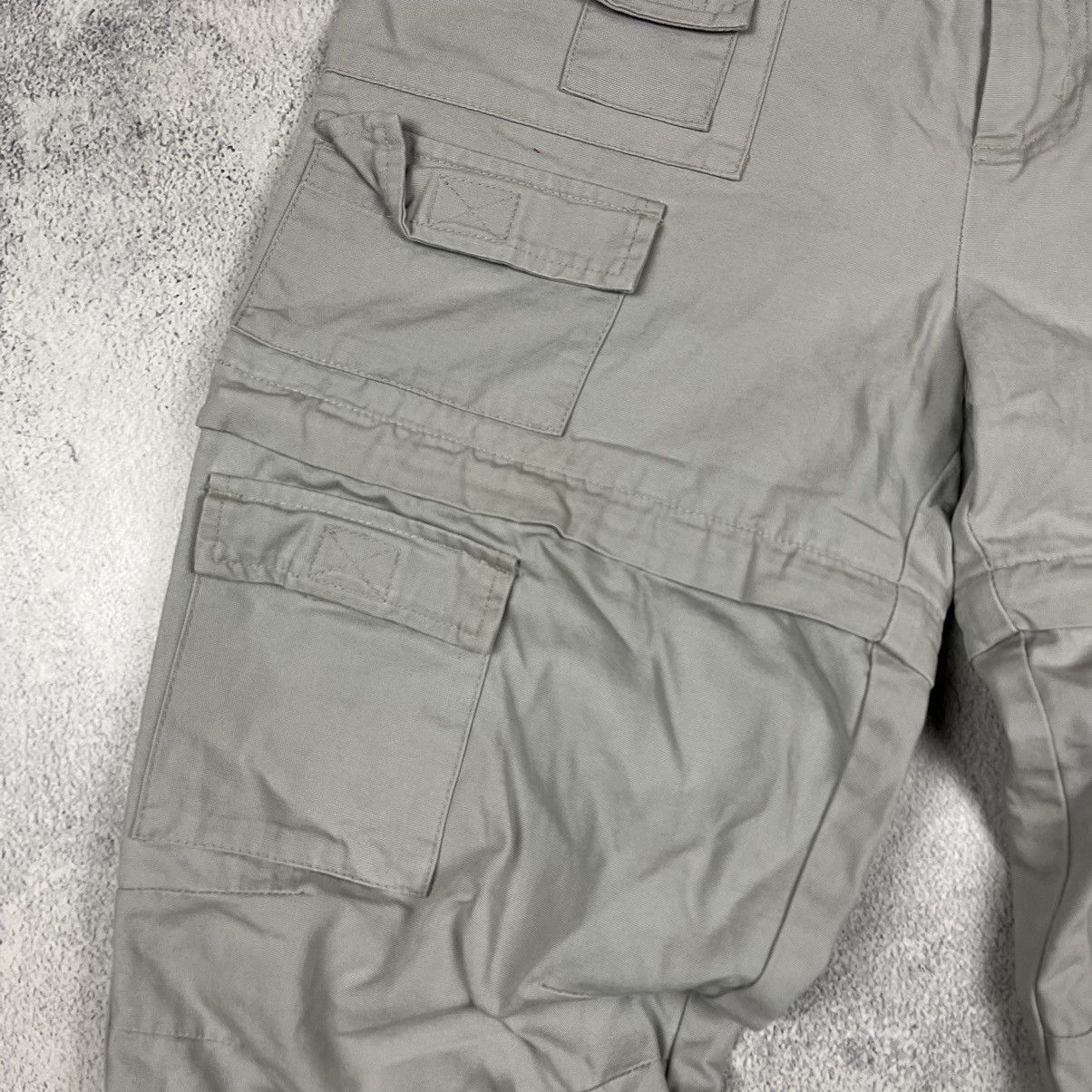Dirty Ix-Chel distressed faded cargo multipocket baggy pants