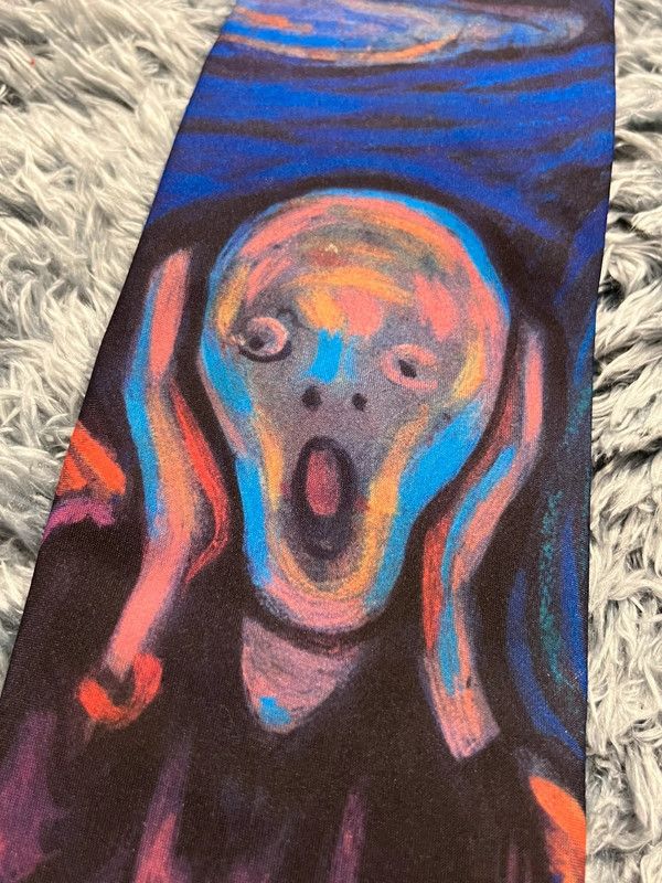 Ralph Marlin × Vintage Ralph Marlin The Scream Edvard Munch 1994 Tie Size ONE SIZE - 2 Thumbnail