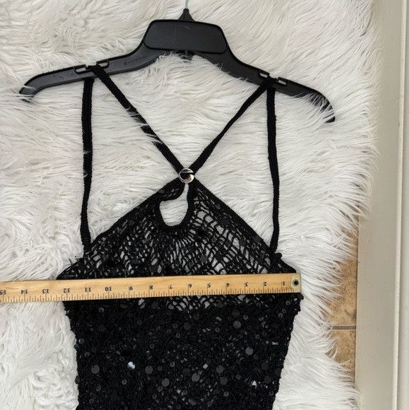 Coperni NEW Coperni PARIS Black Sequin Mesh mini Dress xs Size XS / US 0-2 / IT 36-38 - 16 Thumbnail