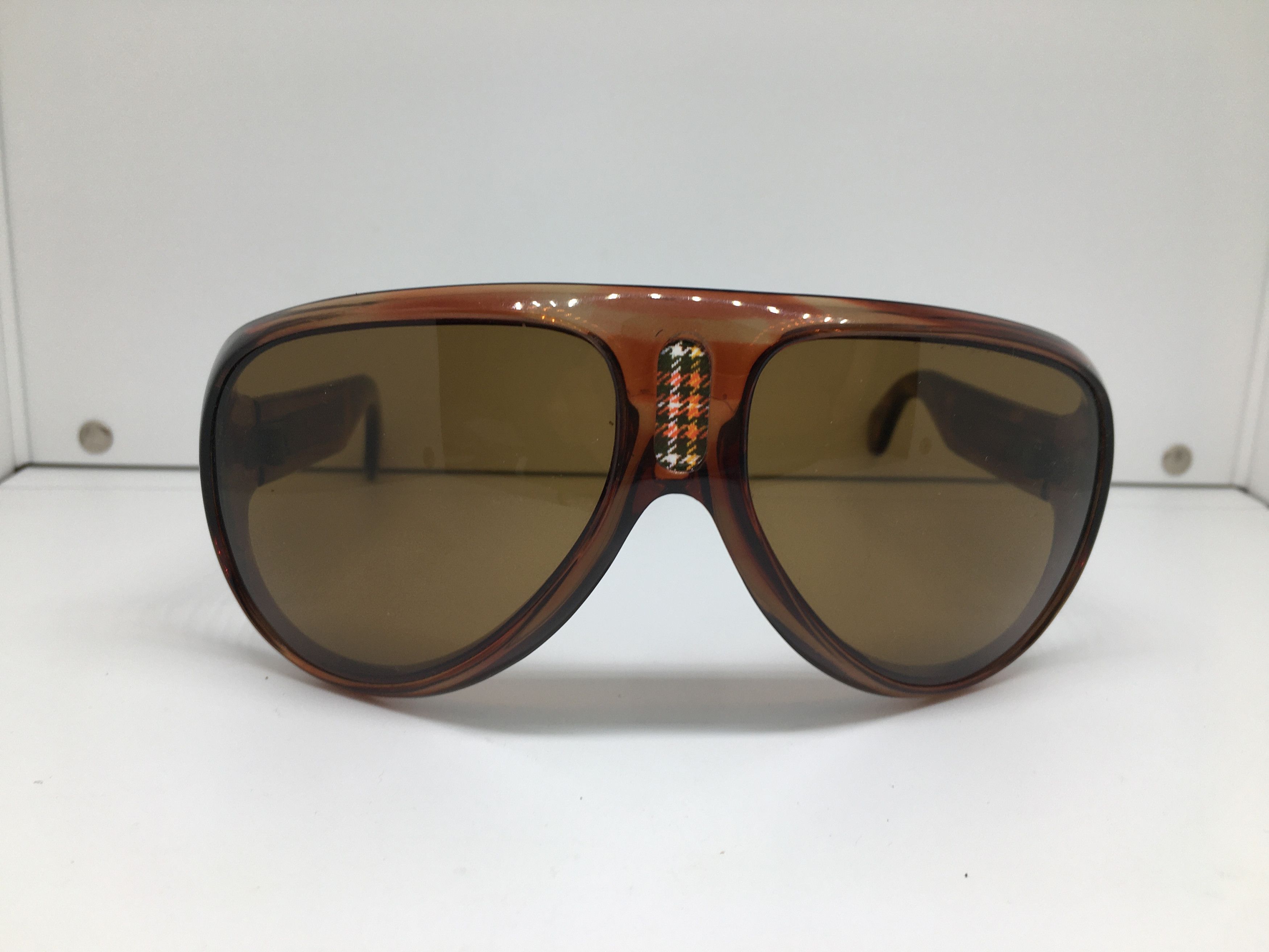 Vintage Jaokie Stewart Aviator Wrapped Glass Sunglasses