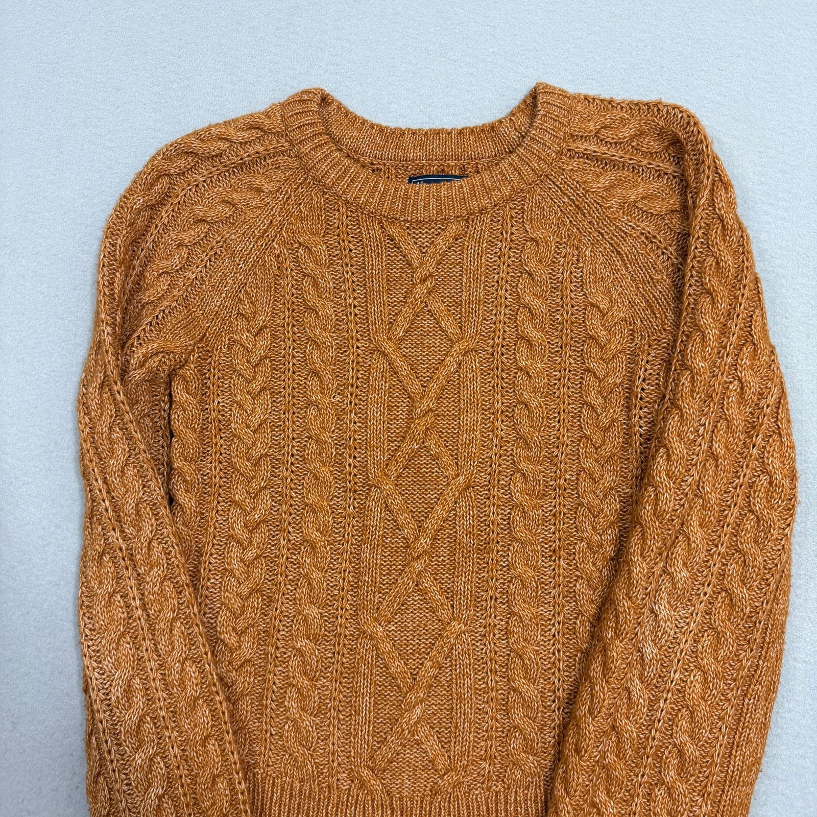 Abercrombie & Fitch Abercrombie & Fitch Cable Knit Sweater Women's Small Brown Size US S / EU 44-46 / 1 - 2 Thumbnail