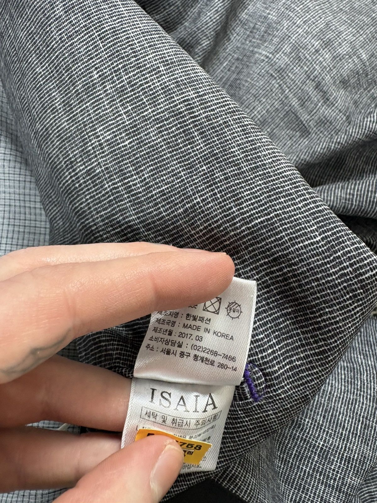 Isaia Isaia heritage poly micro comp sport blazer jacket luxury Size 46R - 8 Thumbnail