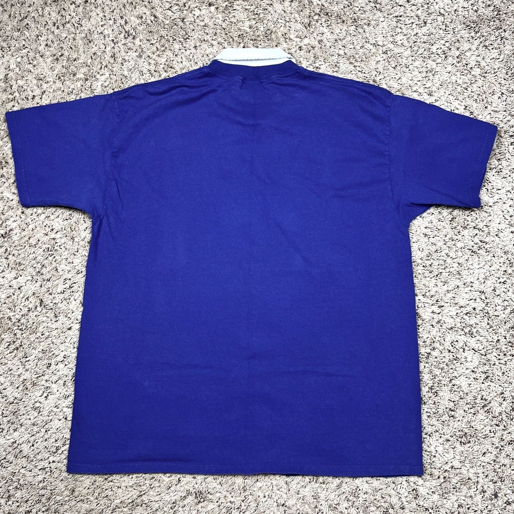 Lee VINTAGE Lee Women Collared T-Shirt XL Blue 90s Angel Puff Print Graphic Made USA Shirt Women XL Blue Puff Print Angel 90s Vintage Graphic Size XL / US 12-14 / IT 48-50 - 3 Thumbnail