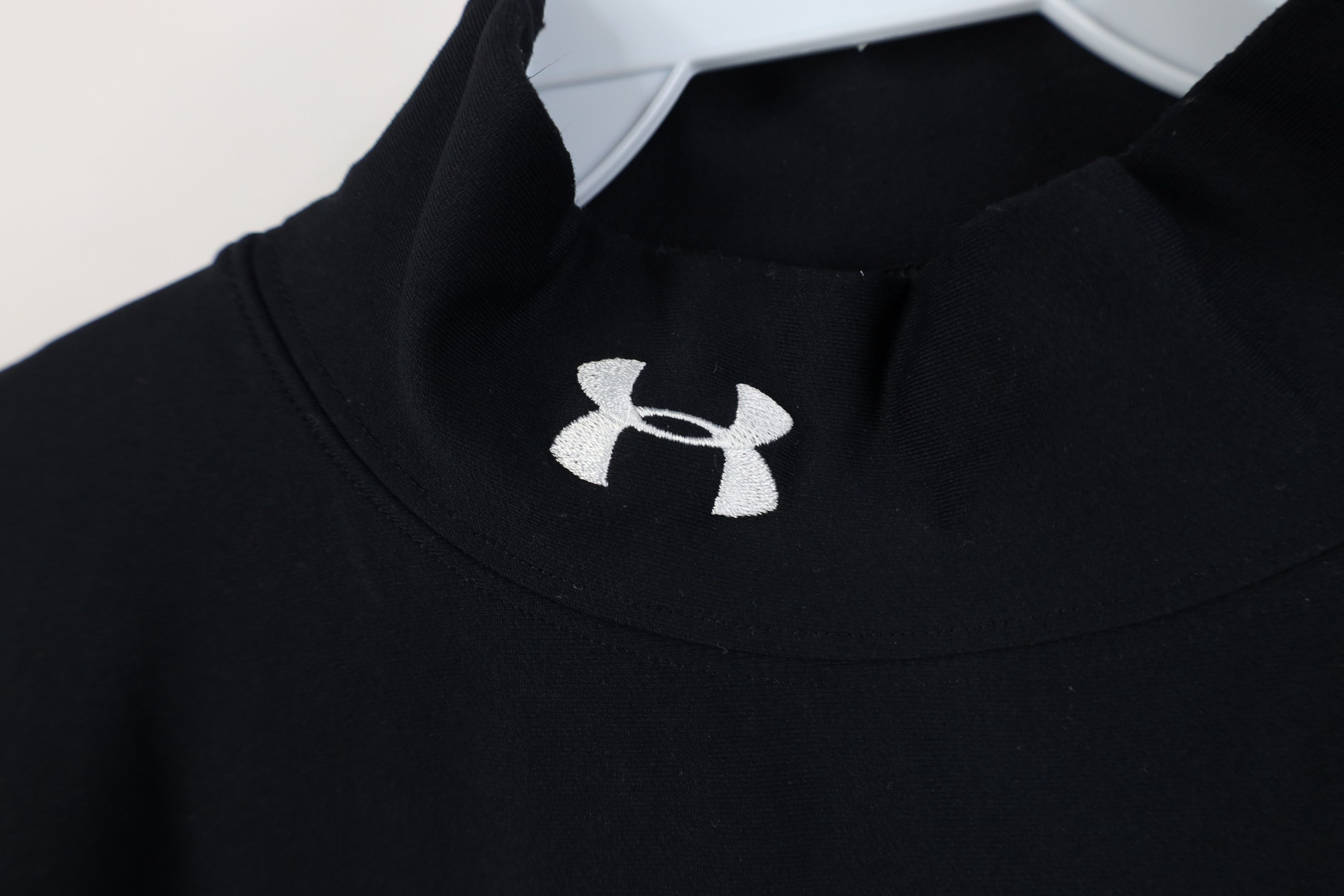 Under Armour Vintage Under Armour Compression Mock Neck T-Shirt Black Size US L / EU 52-54 / 3 - 4 Thumbnail