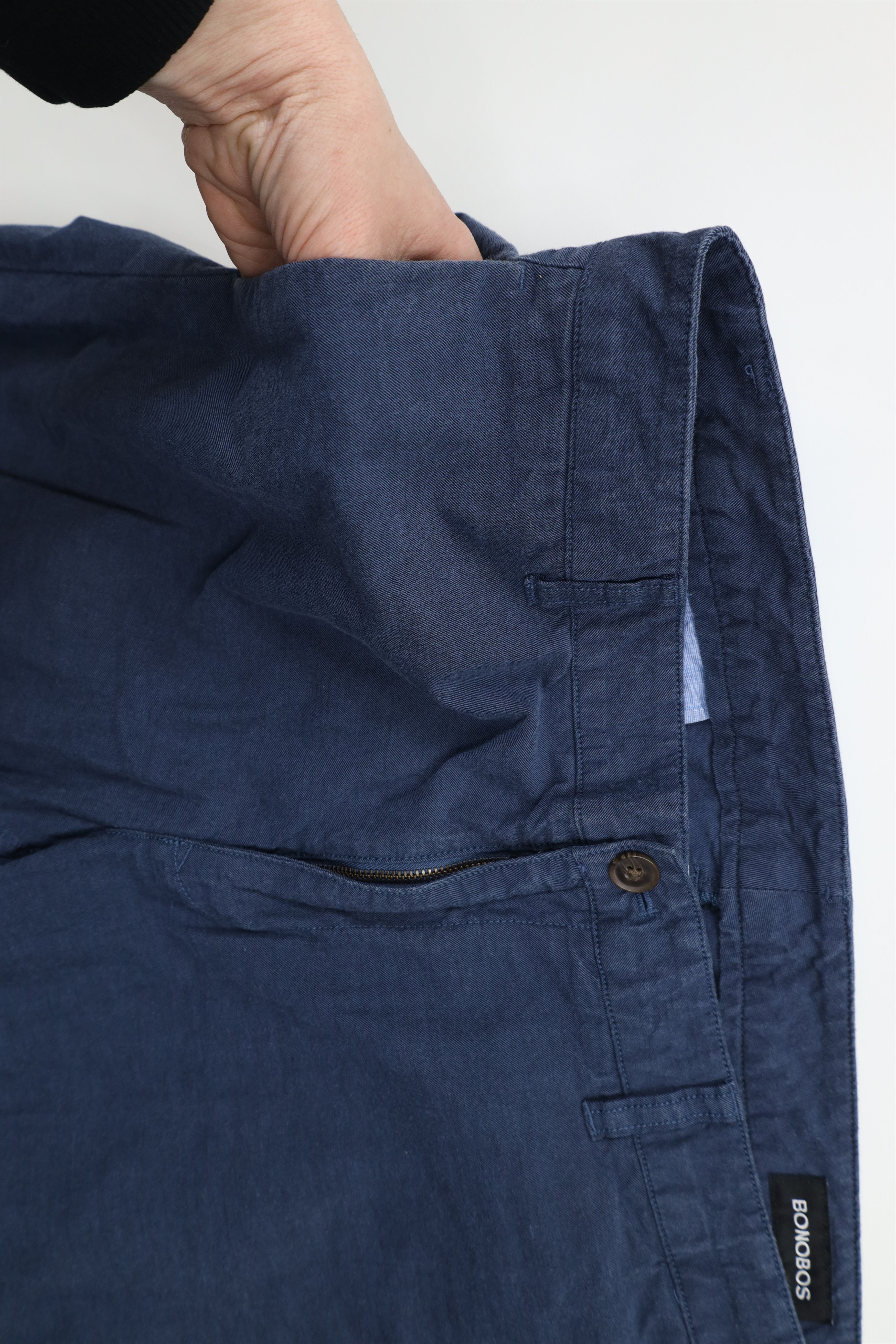 Bonobos × Vintage Bonobos Lightweight Tailored Fit Chino Pants Trousers Blue Size US 34 / EU 50 - 8 Thumbnail