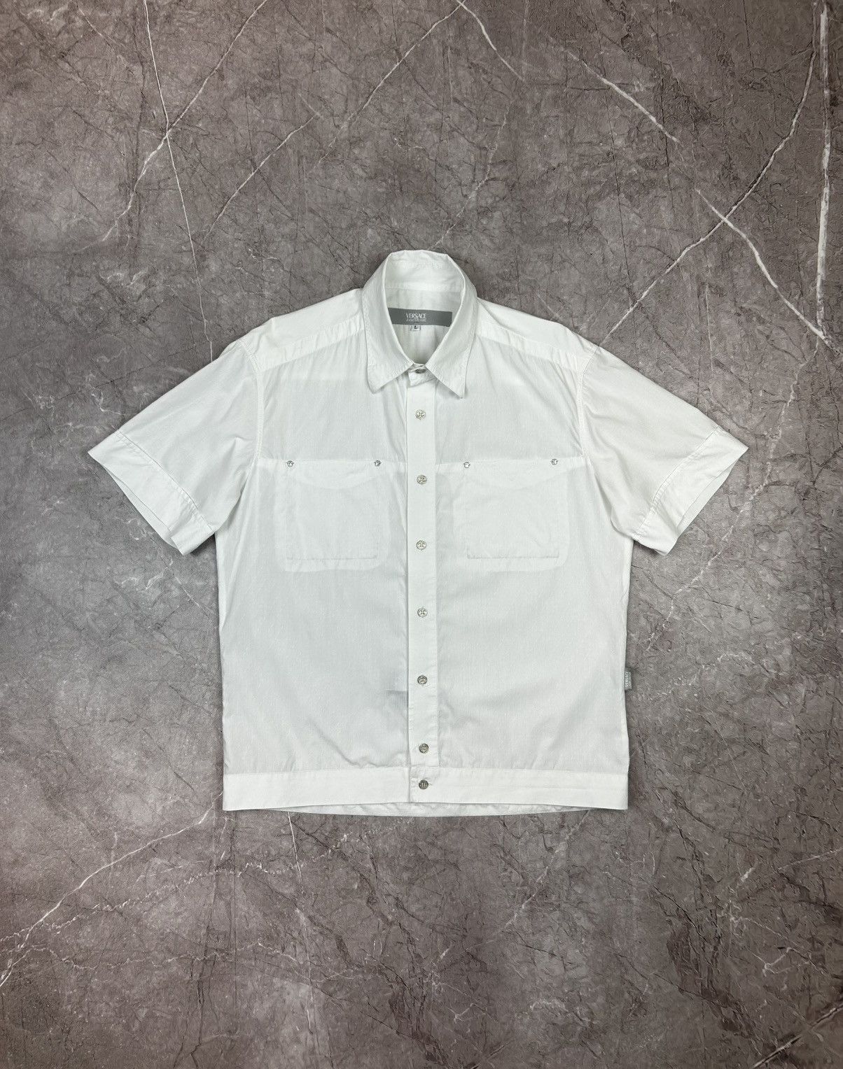 Versace Vintage Versace Jeans Couture Button up Shirt Size US L / EU 52-54 / 3 - 3 Thumbnail