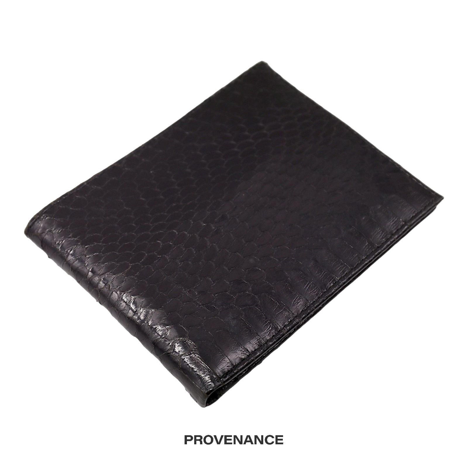 Dior 🔴 Christian Dior Bifold Wallet - Black Snakeskin Size ONE SIZE - 3 Thumbnail