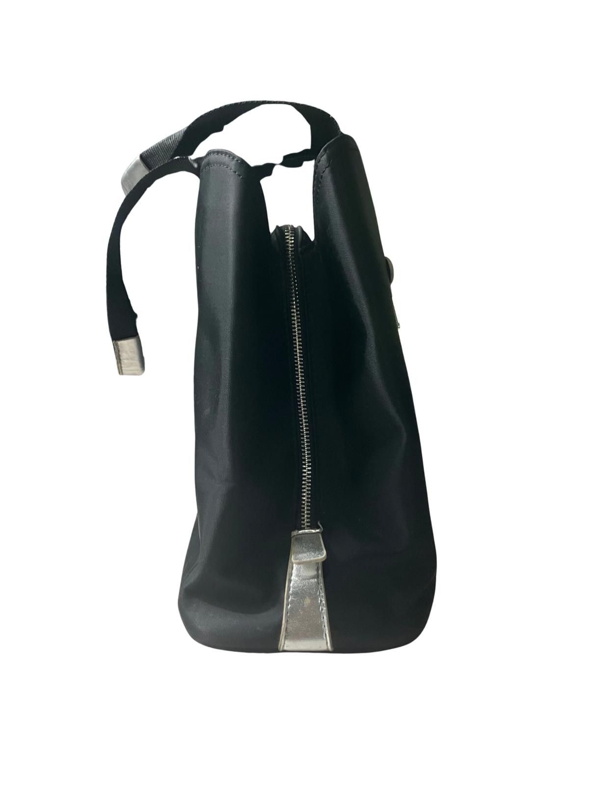 Other Versace Parfums Black Nylon Tote Bag Silver Hardware Size ONE SIZE - 2 Thumbnail