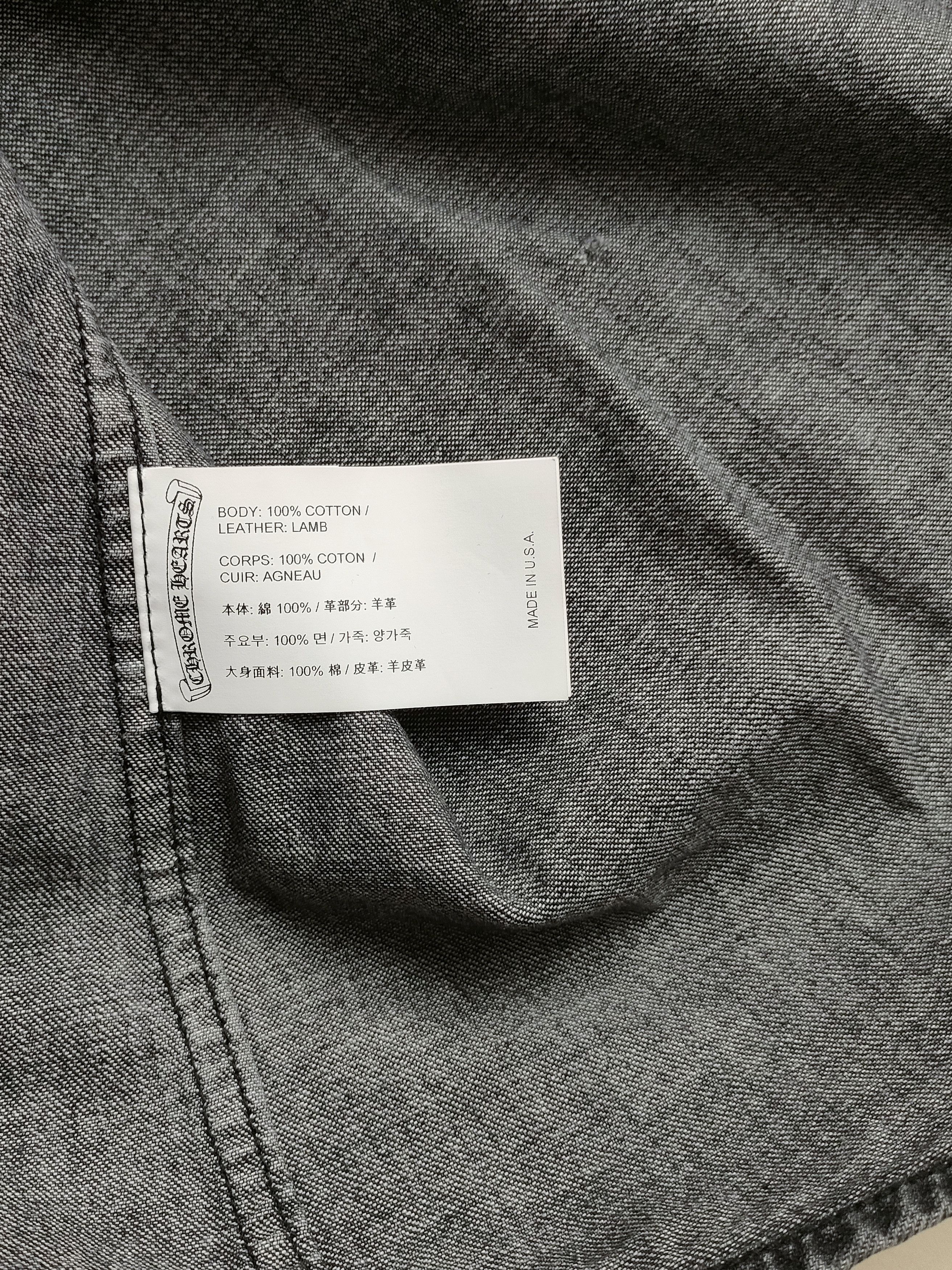 Chrome Hearts Chrome Hearts LOOSE END Cross Patch Washed Grey Denim Shirt Size US XXL / EU 58 / 5 - 8 Thumbnail