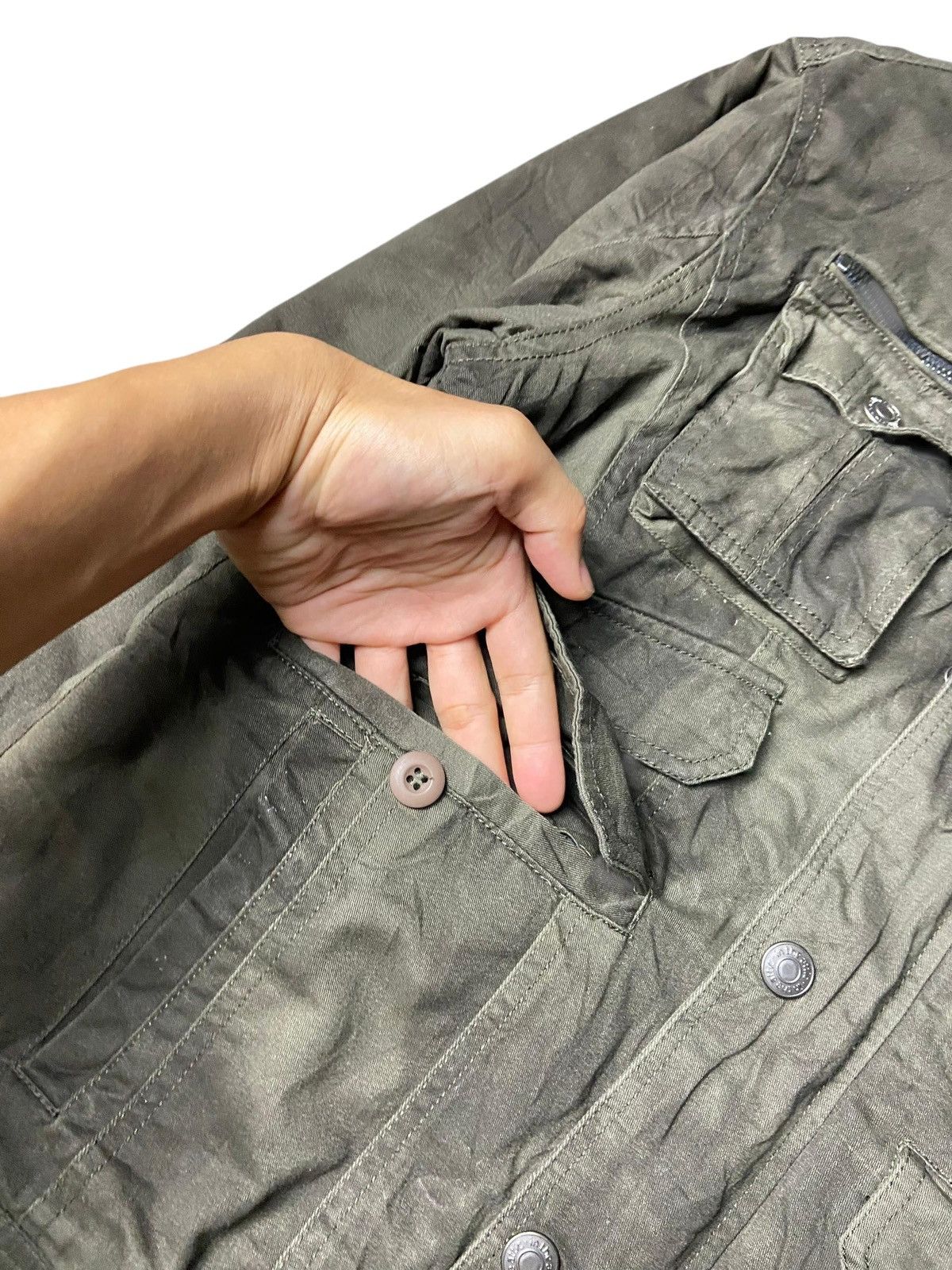 In The Attic Vintage In the Attic Retropunk Multi Tactical Jacket (167) Size US L / EU 52-54 / 3 - 3 Thumbnail