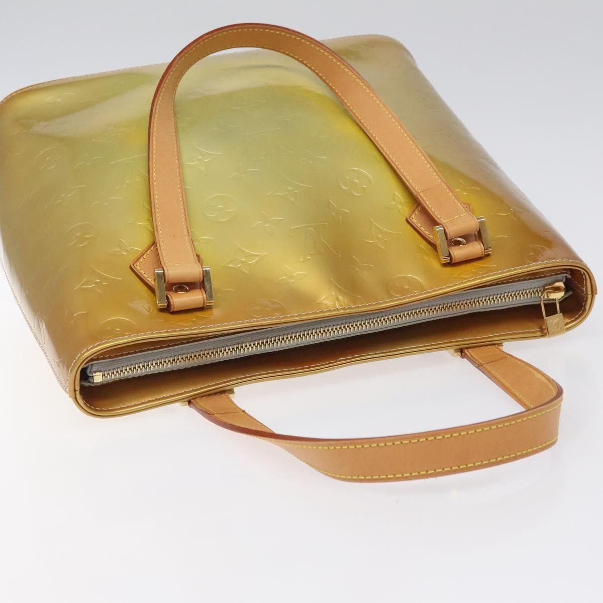 Louis Vuitton LOUIS VUITTON Monogram Vernis Houston Hand Bag Gris M91053 Size ONE SIZE - 6 Thumbnail
