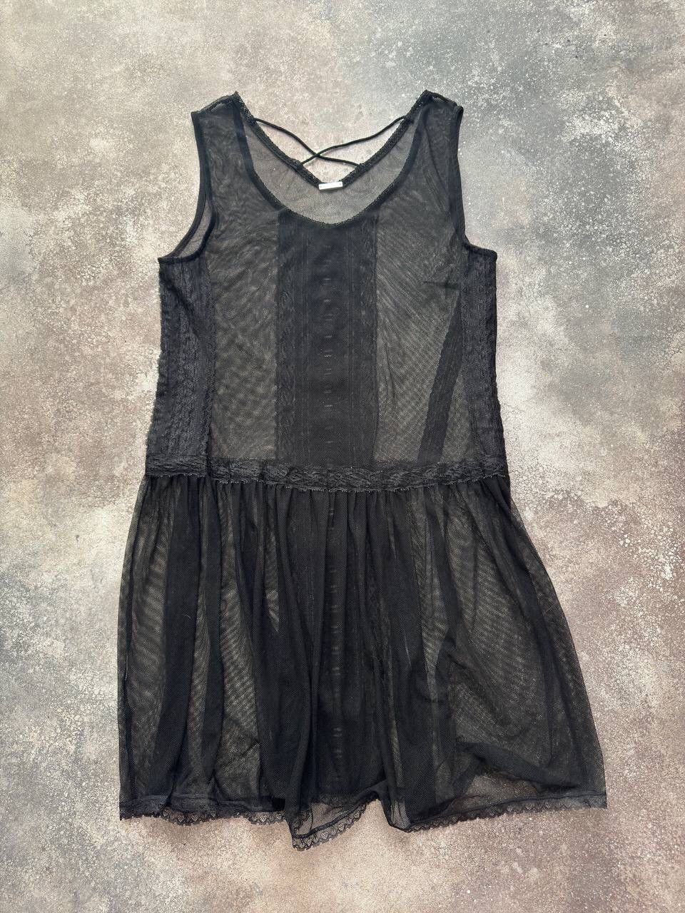 Vintage + Vive Maria + Vintage Y2K Lace Details Mesh Dress Size M / US 6-8 / IT 42-44 - 8 Thumbnail