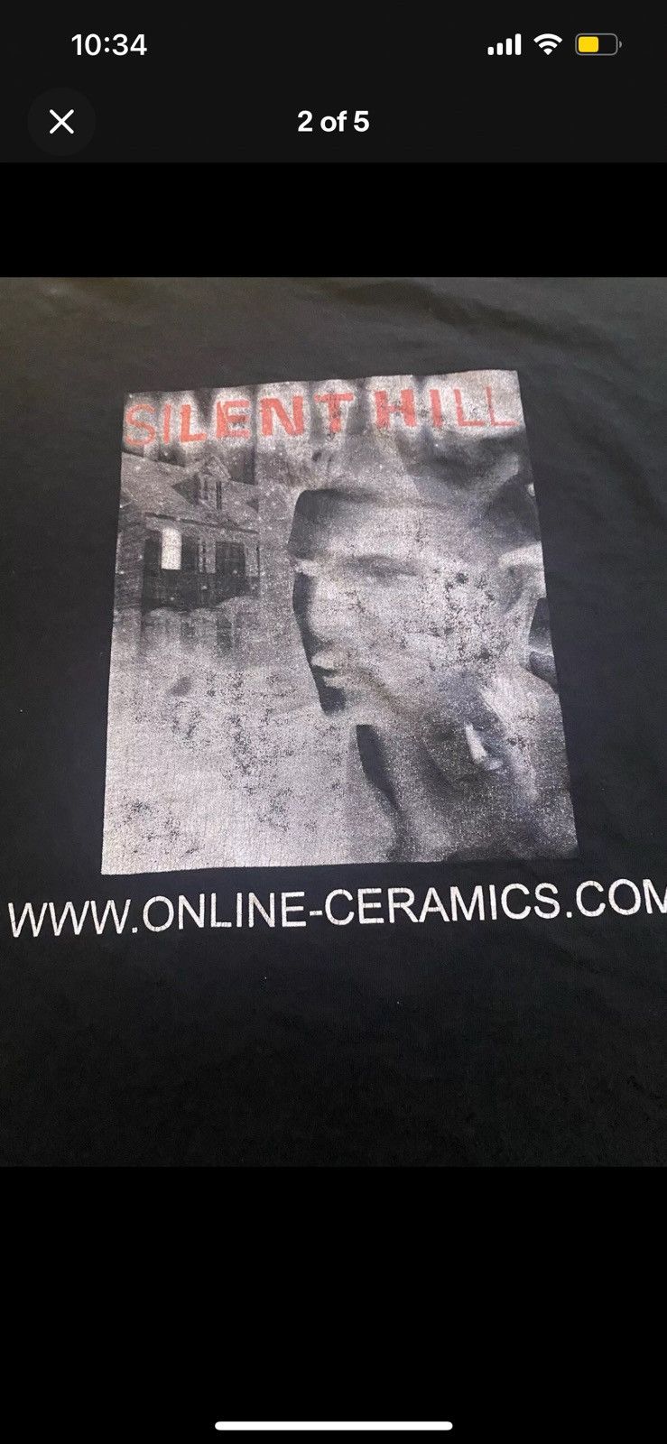 Online Ceramics XL - Silent Hill 2 Online Ceramics Black Welcome Tee t Shirt Size US XL / EU 56 / 4 - 2 Thumbnail