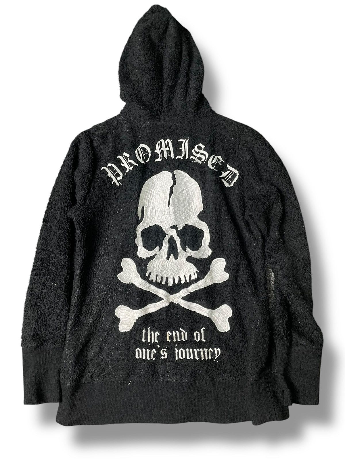 Japanese Brand × Seditionaries × Vintage STRANGE HEAVEN Punk Skull Embroidered Fleece Jacket (101) Size US L / EU 52-54 / 3 - 1 Thumbnail