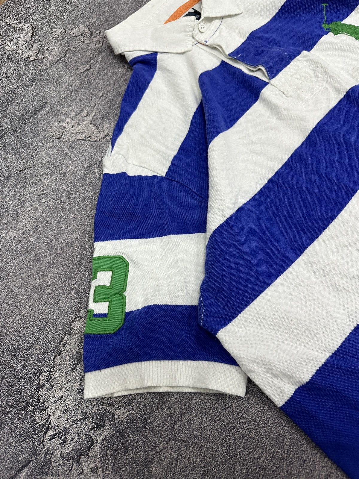 Vintage Vintage Ralph Lauren #3 Striped Rugby Polo Shirt XL Size US XL / EU 56 / 4 - 9 Thumbnail