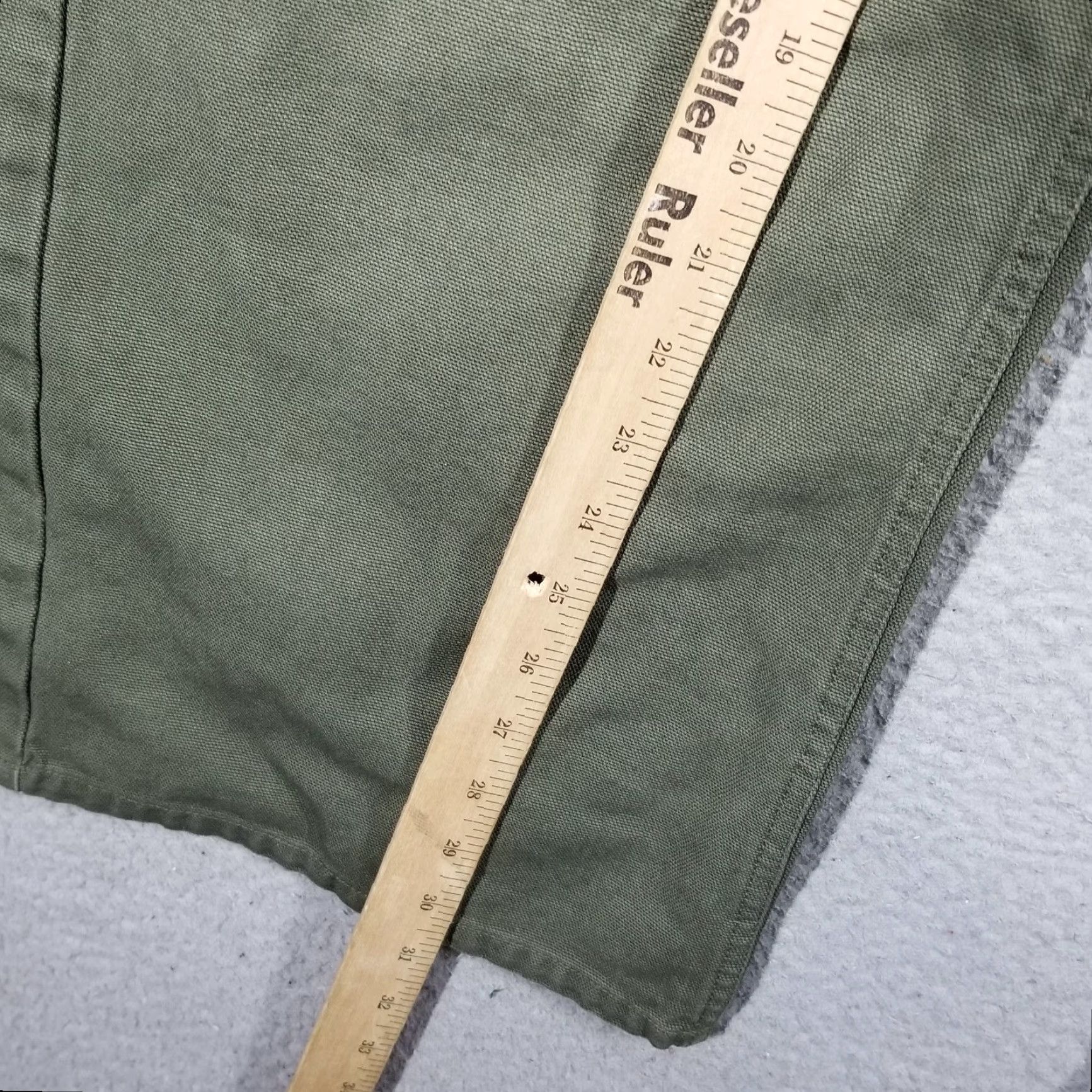 Travis Scott VINTAGE Travis Scott x Jordan WMNS SP TS Cargo Pants 30X31 Khaki Green Womens 90s Hip Hop Army Canvas Pants Mens Girls Size US 30 / EU 46 - 7 Thumbnail
