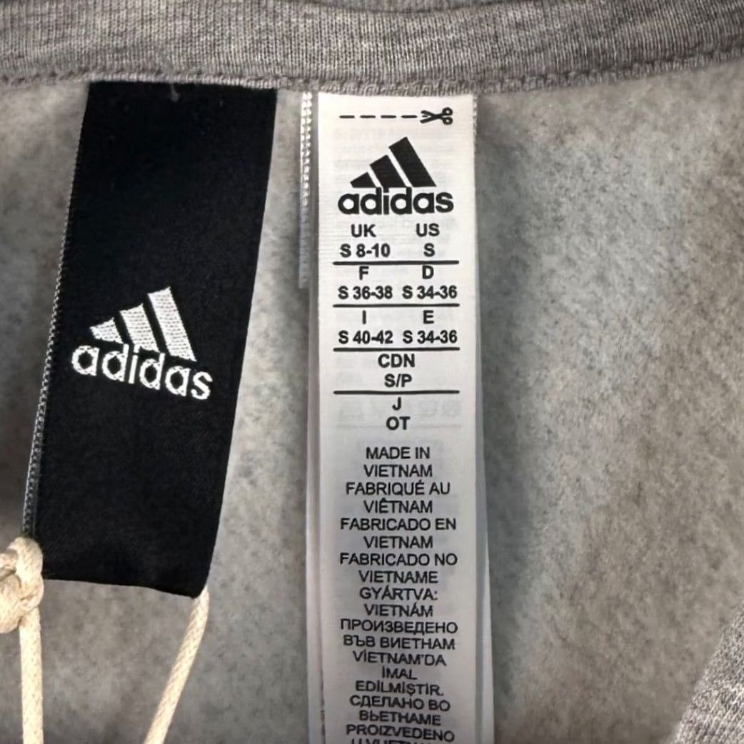 Adidas Adidas Men Small Core Fleece 3-Stripes Full Zip Hoodie Athleisure NWT Sportswear Grey Size US S / EU 44-46 / 1 - 6 Thumbnail