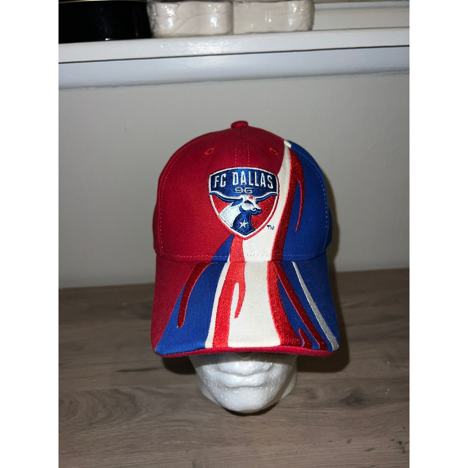 Adidas FC Dallas Hat Adidas Blue Red Soccer Futbol MLS Cap Headwear Size ONE SIZE - 1 Thumbnail