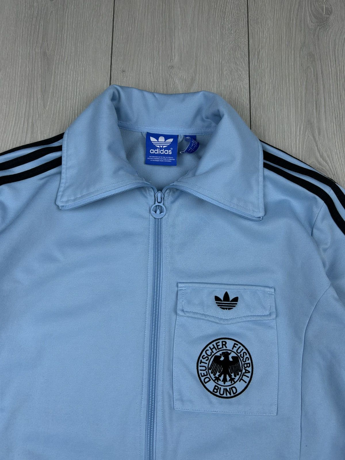 Adidas Adidas Original Deutscher Football Zip track Jacket Size L Size US L / EU 52-54 / 3 - 4 Thumbnail