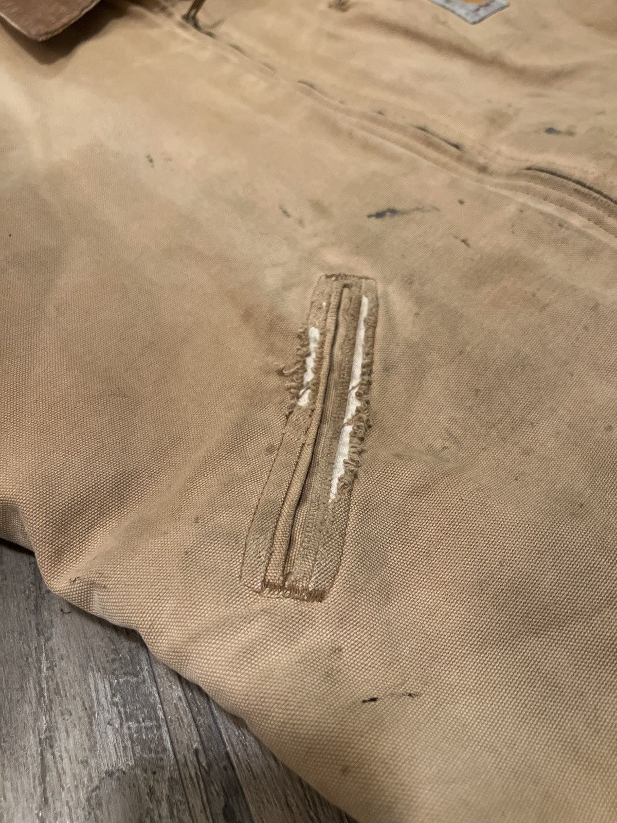 Carhartt × Vintage Thrashed 90’s Vintage Carhartt Detroit Jacket Size US S / EU 44-46 / 1 - 4 Thumbnail