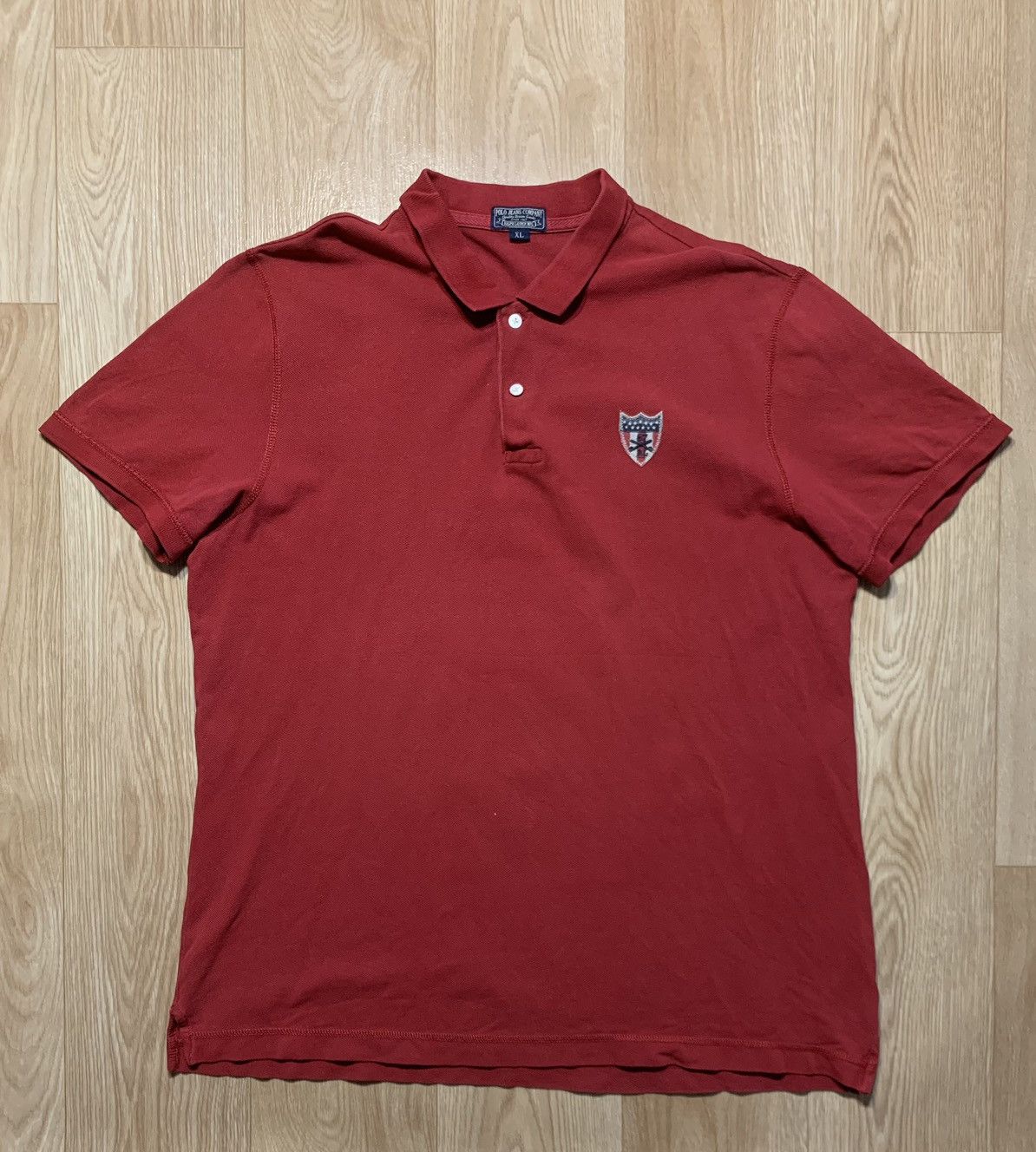Japanese Brand Vintage Polo Jeans Company Ralph Lauren Flag Polo Size US XL / EU 56 / 4 - 7 Thumbnail