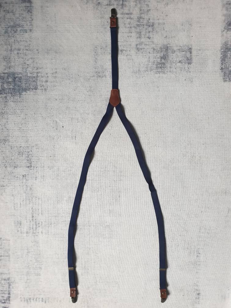 Japanese Brand 💥Unnamed blue navy harajuku suspender Size ONE SIZE - 2 Thumbnail