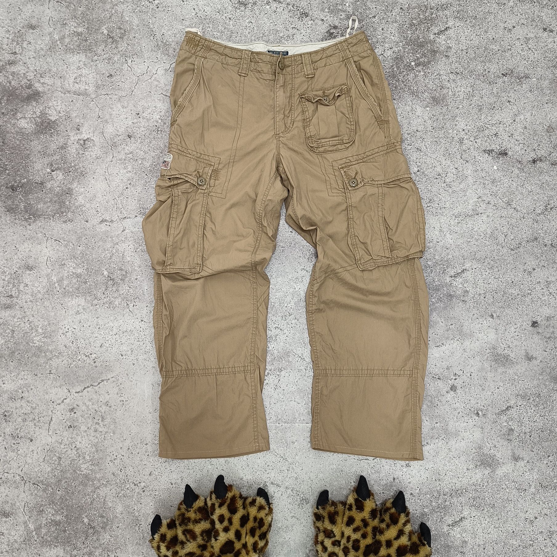 Other Vintage PRL Baggy Bondage Cargo Pants cropped Size US 34 / EU 50 - 1 Thumbnail