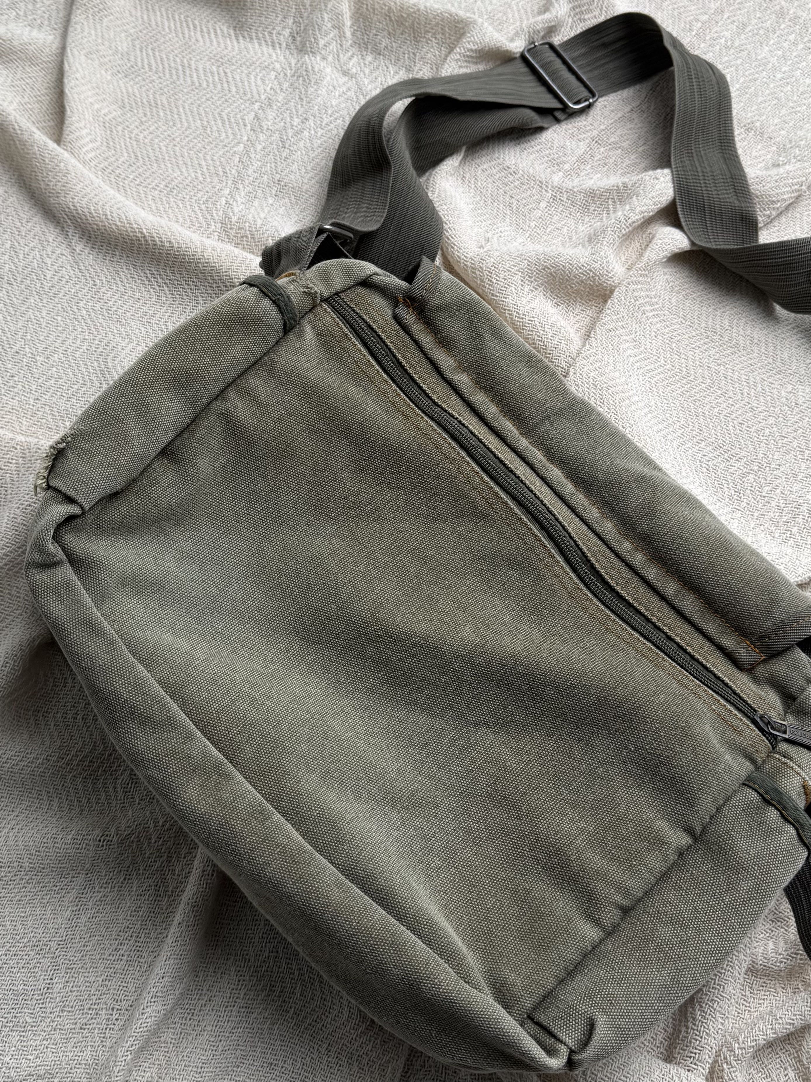 Vintage Vintage Crossbody Bag Khaki Utility Travel Shoulder Zip Size ONE SIZE - 10 Thumbnail
