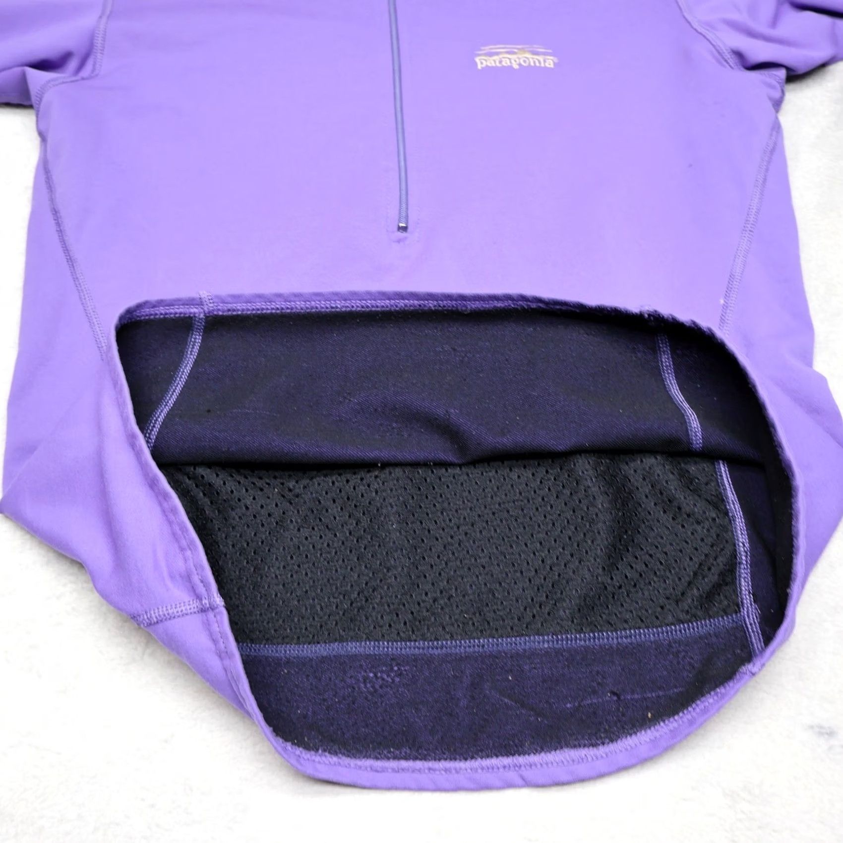 Patagonia Patagonia Pullover Womens Medium Purple 1/4 Zip Long Sleeve Mock Neck Athletic Hiking Casual Woven Nylon Polyester Spandex Daywear USA VTG Size M / US 6-8 / IT 42-44 - 5 Thumbnail