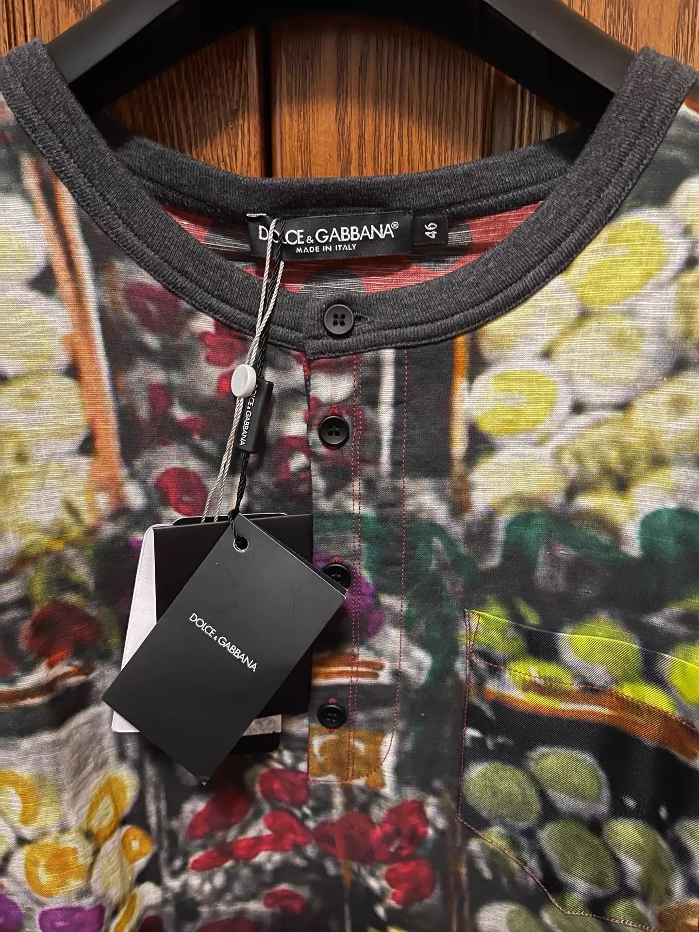 Dolce & Gabbana DG Oversized Cotton-Linen Fruit Print Short Tee 46/52 Size US S / EU 44-46 / 1 - 4 Thumbnail