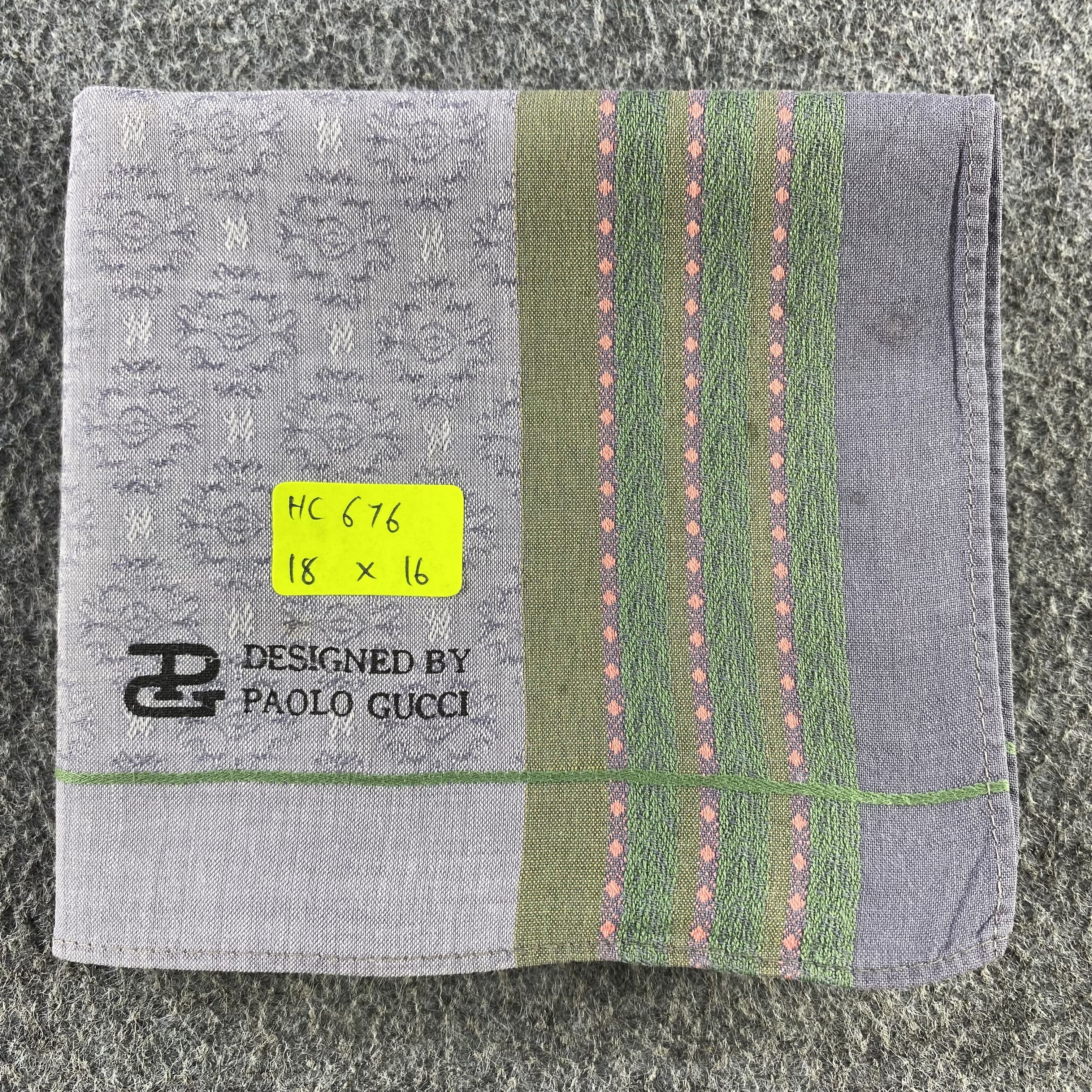 Paolo Gucci × Vintage Paolo Gucci Handkerchief/Neckerchief/Bandana HC676 Size ONE SIZE - 5 Thumbnail