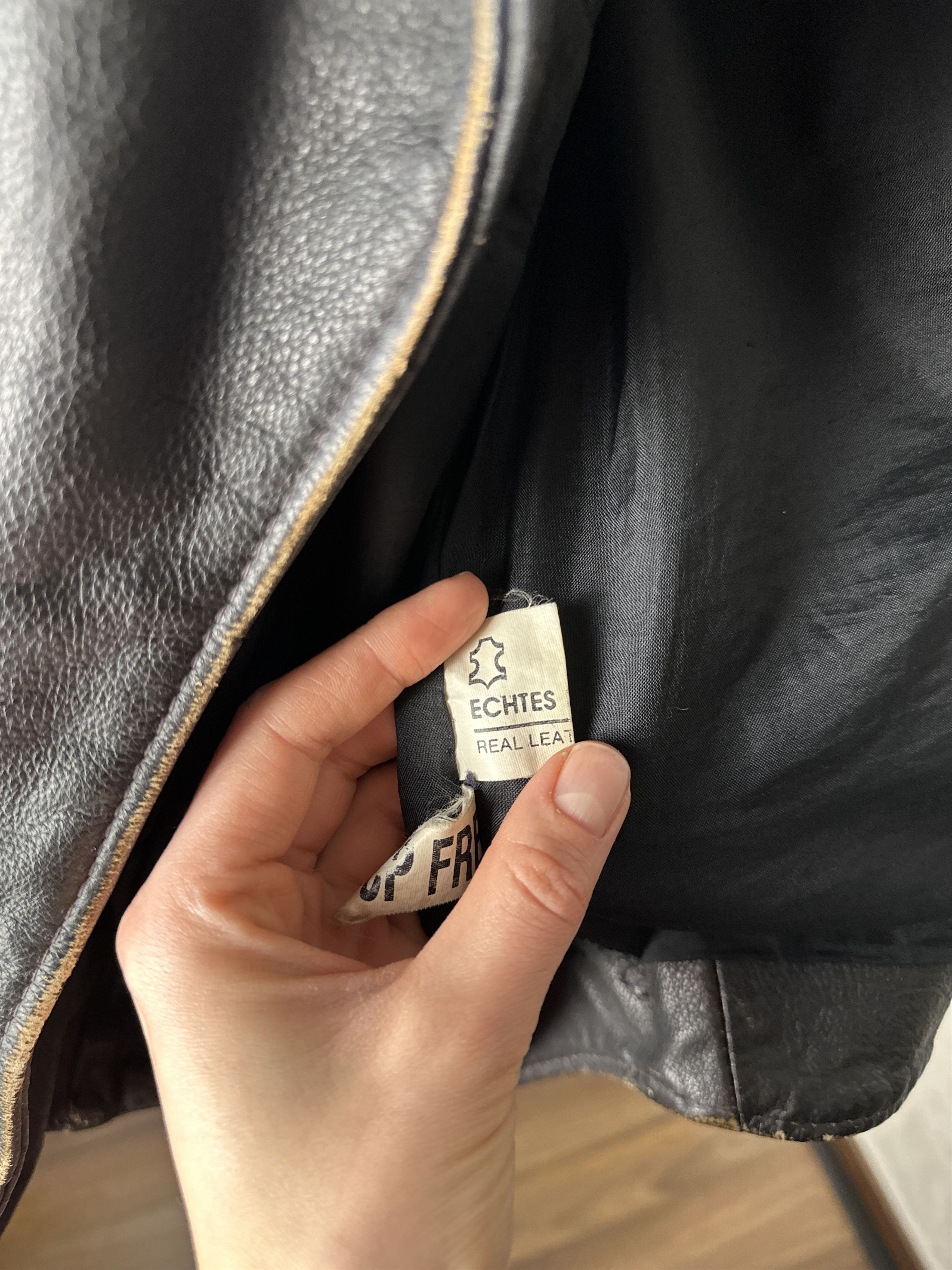 Genuine Leather Genuine Leather Bikers Black Jacket Size US XL / EU 56 / 4 - 7 Thumbnail