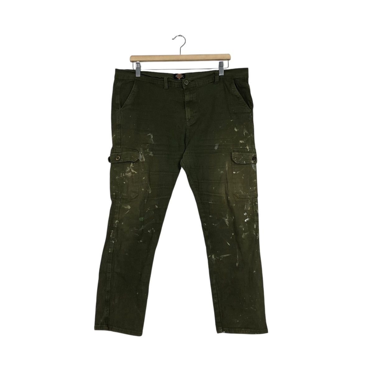 Japanese Brand 🔥VINTAGE WORKER PANTS CARGO PAINT DESIGN DICKIES USA Size US 36 / EU 52 - 3 Thumbnail