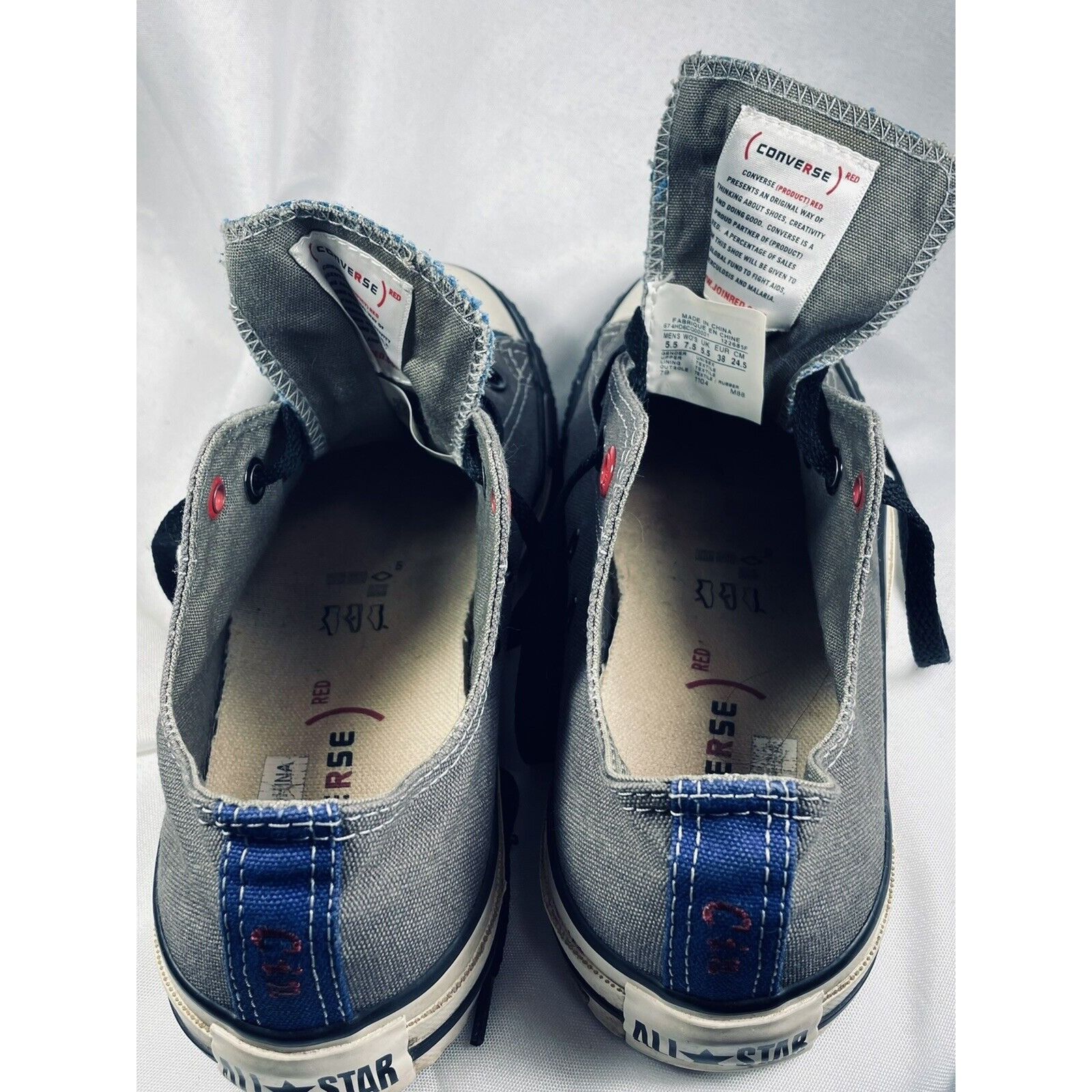 Converse Chuck Taylor Converse Low M5.5 W7.5 Aids Awareness Join Red Size US 7.5 / IT 37.5 - 7 Thumbnail