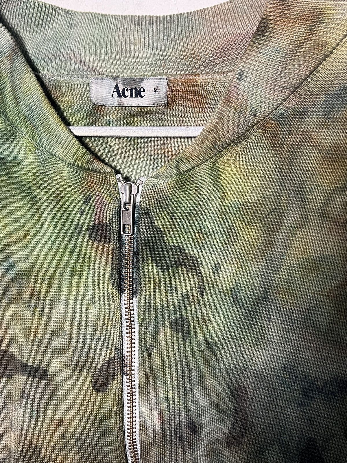 Acne Studios Hand-dyed Acne Studios zip-up cotton sweater Size US M / EU 48-50 / 2 - 4 Thumbnail
