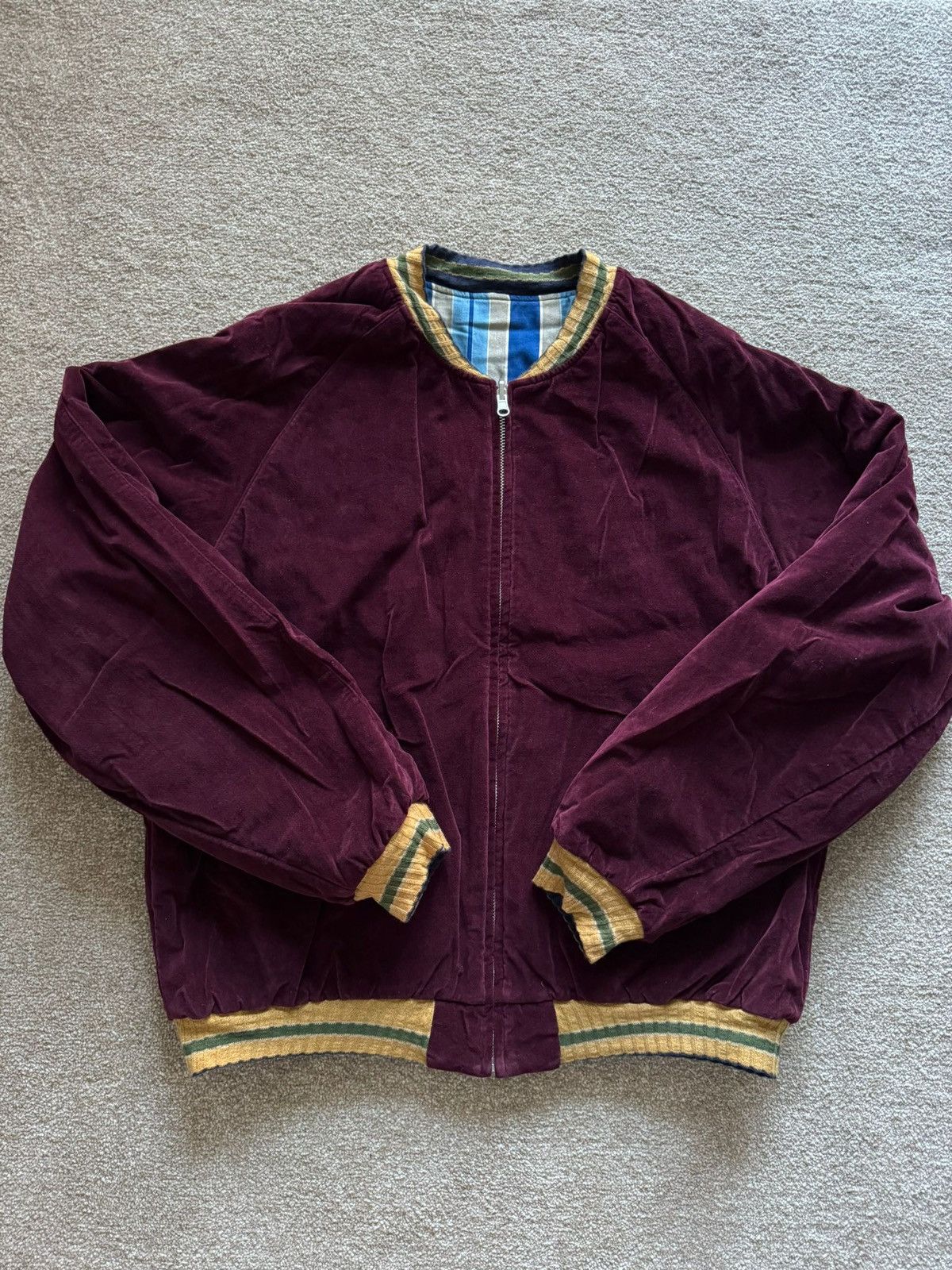 Kapital KAPITAL IDG Rayon Stripe Souvenir Jacket Size US XL / EU 56 / 4 - 6 Thumbnail