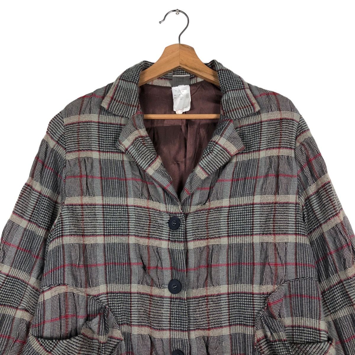 Vintage 🔥Vintage Lilith Plaid Wool Blend Chore Jacket Issey Miyake Size US M / EU 48-50 / 2 - 3 Thumbnail
