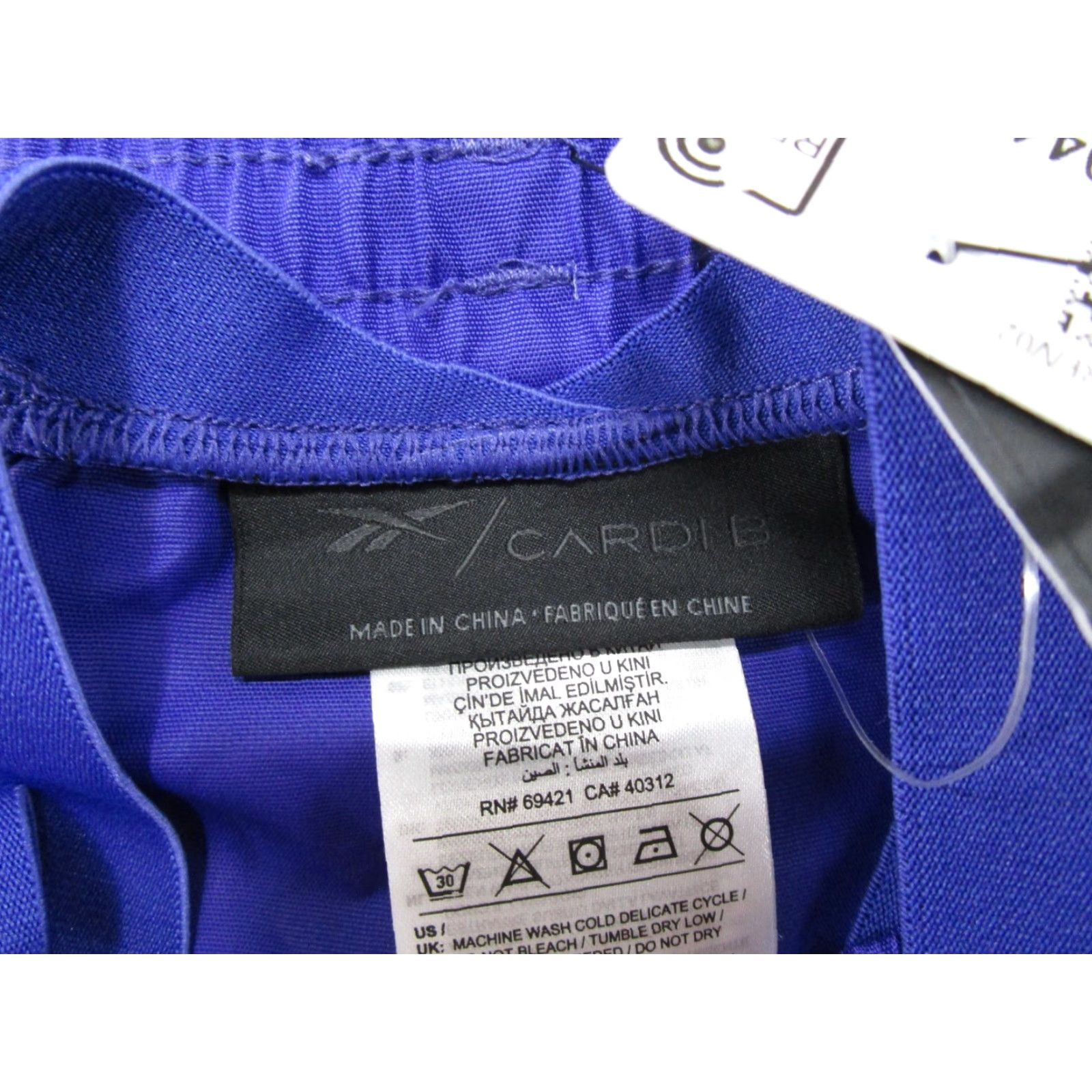 Reebok Reebok Jogger Pants Women's 2XL Plus Size Ruched-Leg Pull-On Woven New Purple Polyester Size 40" / US 18 - 4 Thumbnail