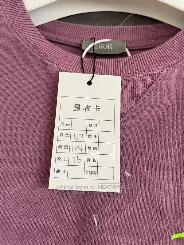 Dior Dior Pink Cotton Men's T-Shirt . Size US S / EU 44-46 / 1 - 5 Thumbnail