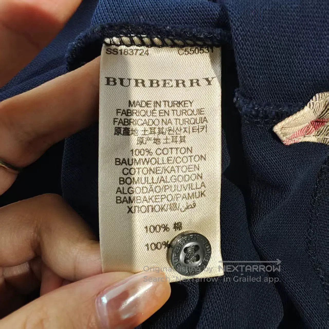 Burberry burberry navy blue long sleeve polo shirt. Size US M / EU 48-50 / 2 - 6 Thumbnail