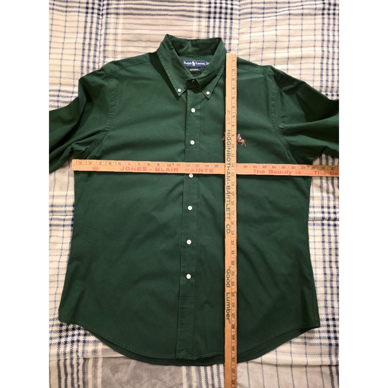Polo Ralph Lauren Ralph Lauren Polo Ralph Lauren Triple Pony Long Sleeve Button-Up Shirt Forest Green XL Men’s Button-Down Collar Casual Business Size US XL / EU 56 / 4 - 7 Thumbnail