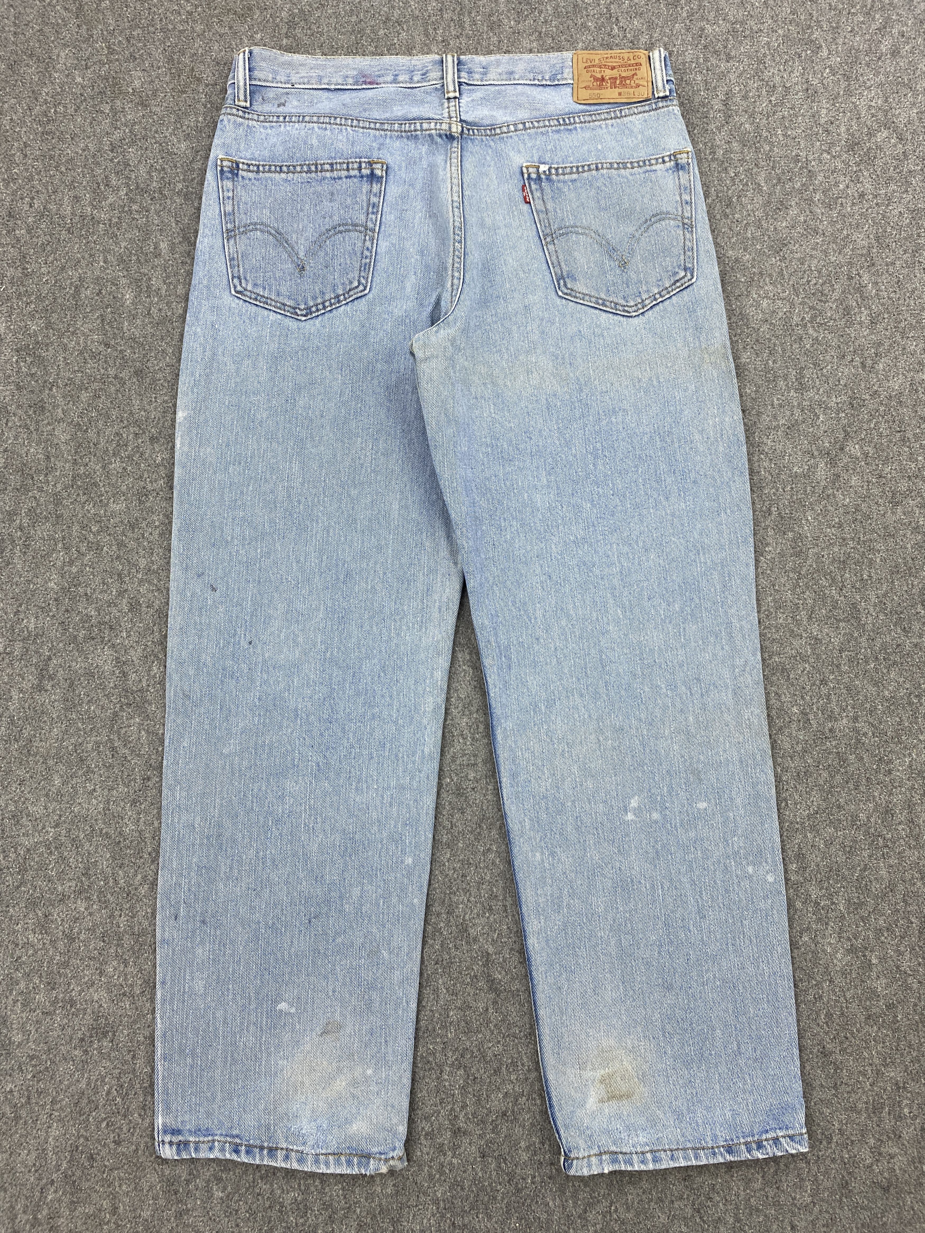 Levi's × Vintage Vintage Levis 550 Light Blue Jeans Size US 36 / EU 52 - 3 Thumbnail