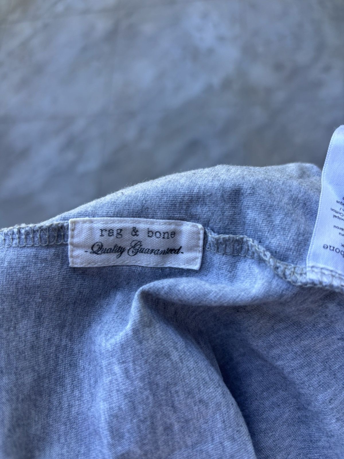 Rag & Bone RAG & BONE GREY SINGLE-STICH TEE XL Size US XL / EU 56 / 4 - 7 Thumbnail