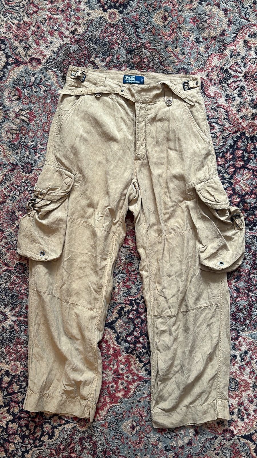 Vintage Ralph Lauren cargo multi pocket tactical pants