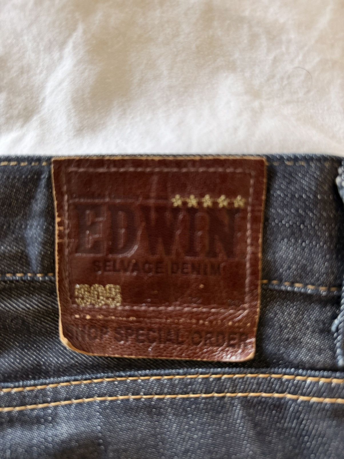Edwin Edwin 505 Harajuku Shop Special Selvedge Jeans – 32x33 Size US 32 / EU 48 - 12 Thumbnail