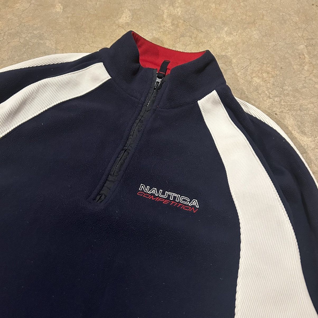 Nautica × Vintage Essential Vintage Y2K Nautica Competition Fleece Pullover Size US M / EU 48-50 / 2 - 3 Thumbnail