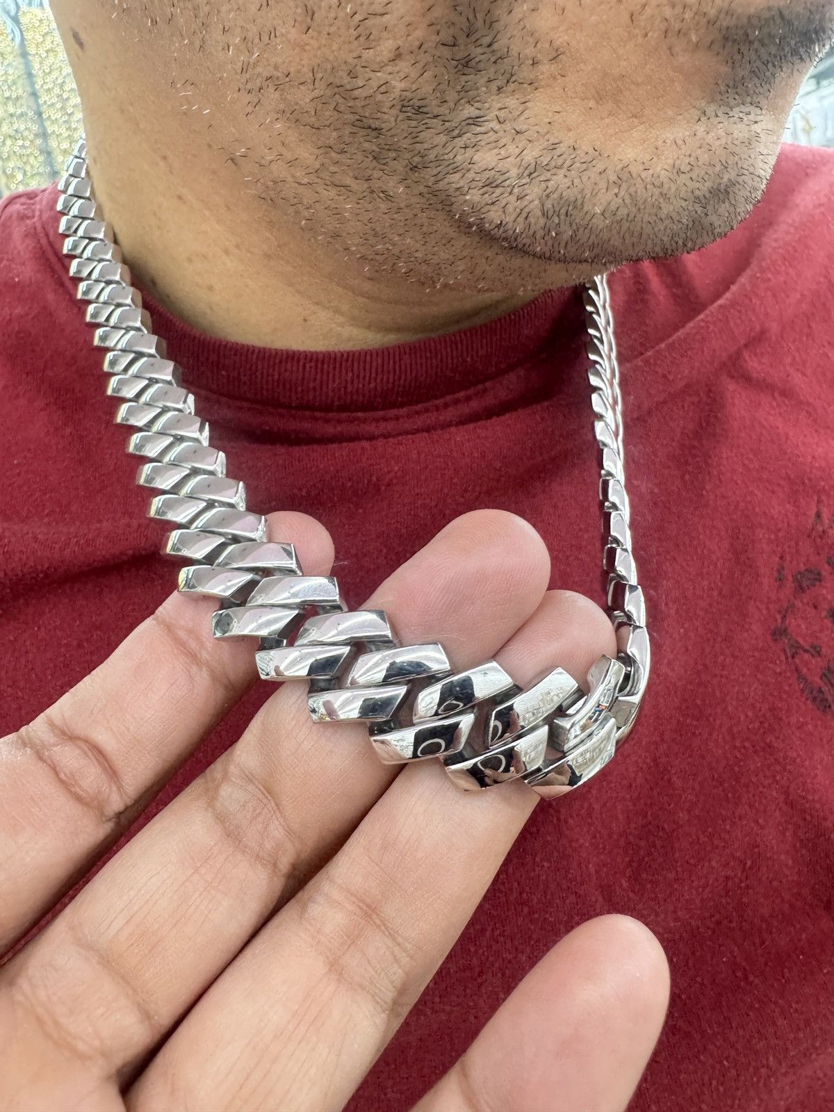 The Unbranded Brand Men Necklace Stainless Steel Size ONE SIZE - 5 Thumbnail