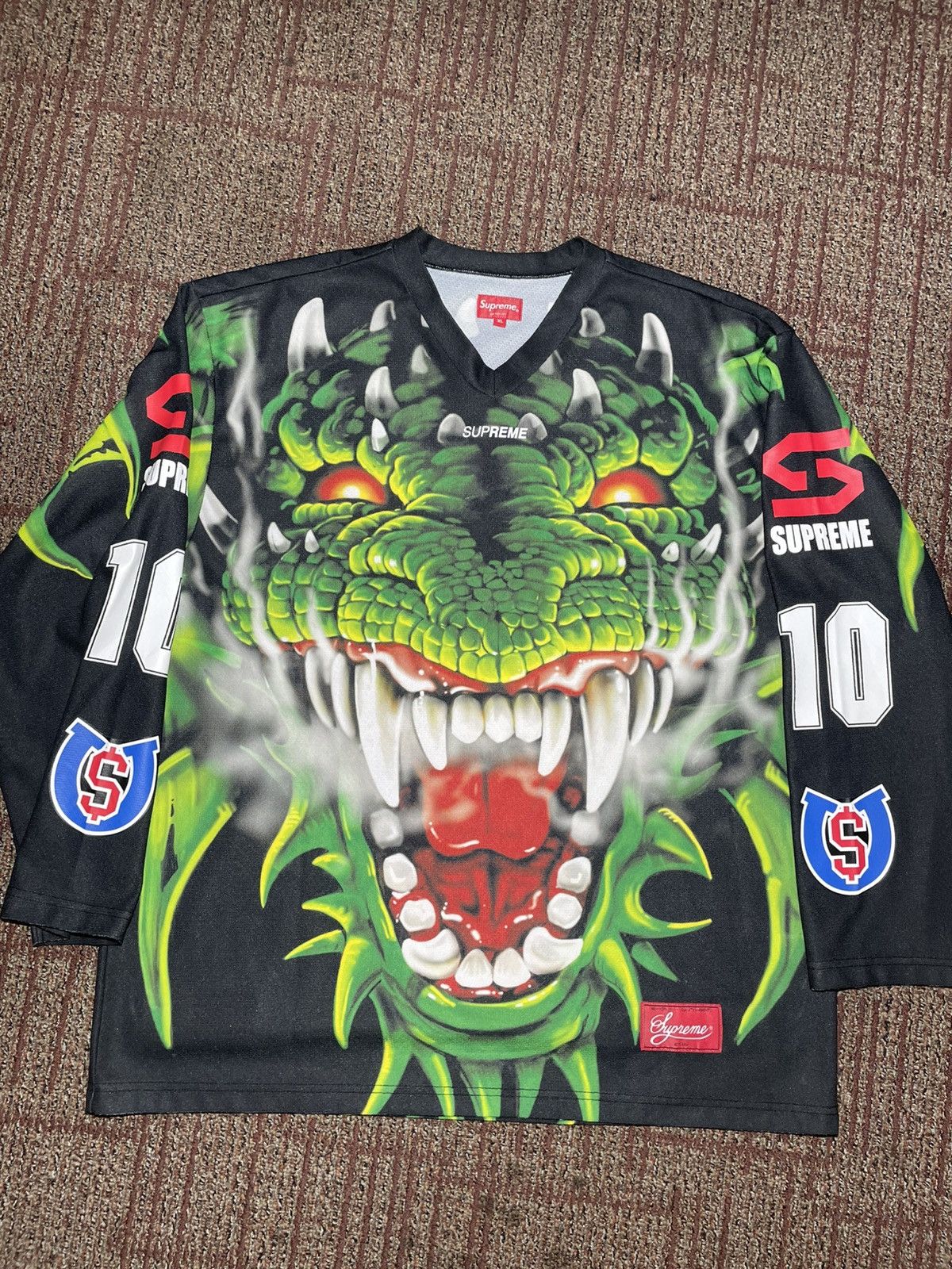 Supreme Supreme Dragon Hockey Jersey (X-Large) Size US XL / EU 56 / 4 - 1 Thumbnail
